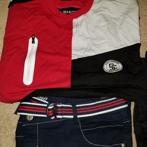 Mens Makobi Shirt and shorts set